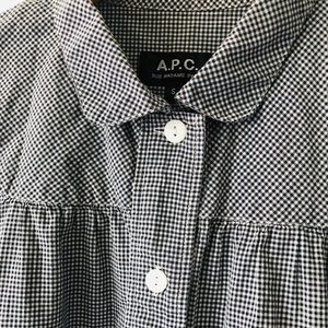 APC short sleeve button-up shirt w/ French collar